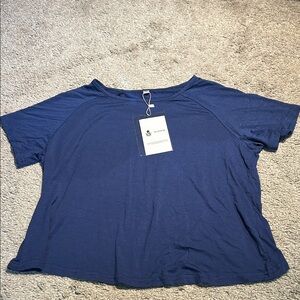 Mippo Blue Open Back Top -  Women's Small NWT
